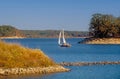 Sailing on Stockton Lake in Missouri Royalty Free Stock Photo