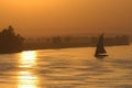 Sailing sunset Royalty Free Stock Photo