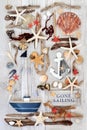 Sailing Themed Seaside Abstract Royalty Free Stock Photo