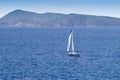 Sailing to Bisevo Island in Adriatic Sea Royalty Free Stock Photo