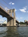 Sailing Under the Brooklyn Bridge, NYC