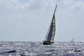 Sailing upwind Royalty Free Stock Photo