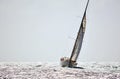 Sailing upwind Royalty Free Stock Photo