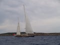 Sailing upwind Royalty Free Stock Photo