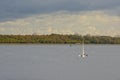 Sailing on Veere lake, the Netherlands