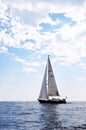 Sailing vessel on Mediterranean sea