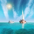 Sailing vessel and yacht