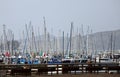 Sailing vessels on a harbour