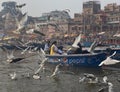 Sailing the waters of Ganges Royalty Free Stock Photo