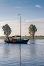 Sailing on a windless morning Royalty Free Stock Photo