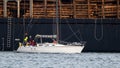 Sailing In Winter On Budd Inlet, Puget Sound, Olympia Washington