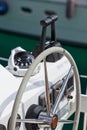 Sailing yacht control wheel and implement