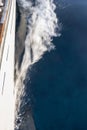 Sailing yacht full speed ahead Royalty Free Stock Photo