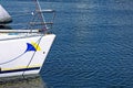 Sailing yacht prow Royalty Free Stock Photo