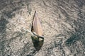 Sailing yacht race. Yachting. Sailing yacht in the sea Royalty Free Stock Photo