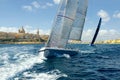 Sailing yacht race. Yachting. Sailing yachts in the sea Royalty Free Stock Photo