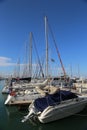 Sailing yachts in Herzliya Marina Royalty Free Stock Photo