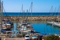 Sailing yachts in Herzliya Marina , Israel Royalty Free Stock Photo