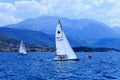 The sailing yachts