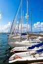 Sailing yachts in Sardinia Royalty Free Stock Photo