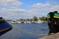 Sailing yachts at Scottish marina