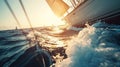 Sailing yachts. Sea travel. Boat holidays. generative ai