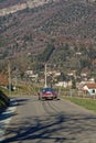 Historic Monte-Carlo Rally arrives in Saillans Royalty Free Stock Photo