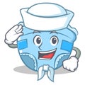 Sailor baby diaper character cartoon