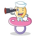 Sailor baby pacifier character cartoon