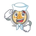 Sailor buchimgae is served in cartoon bowl