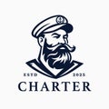 Sailor captain logo icon