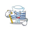 Sailor cartoon flag uruguay in with mascot