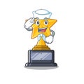 Sailor cartoon star trophy in character drawer