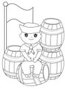 Sailor coloring page