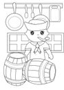 Sailor coloring page