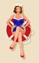 Sailor girl pin-up