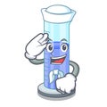 Sailor graduated cylinder with on mascot liquid