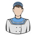 Sailor icon cartoon