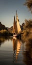 Sailor Jerry\'s Schooner On Colorado River In Topock, Arizona