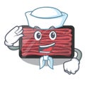 Sailor minced meat isolated in the character