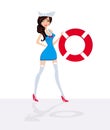 Sailor - pin-up girl Royalty Free Stock Photo