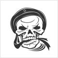 Sailor skull on white