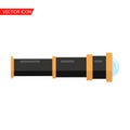 Sailor spyglass icon vector Flat Royalty Free Stock Photo