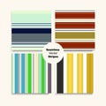 Sailor Stripes Seamless Pattern Set. Childrens