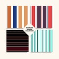 Sailor Stripes Seamless Pattern Set. Hipster