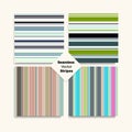 Sailor Stripes Seamless Texture Set. Elegant Royalty Free Stock Photo