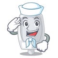 Sailor urinal isolated with in the mascot