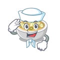 Sailor wonton soup in the mascot shape