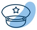 Sailors hat, icon Royalty Free Stock Photo