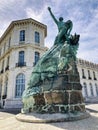 Sailors Monument and Palais du Pharo in Marseille, France Royalty Free Stock Photo